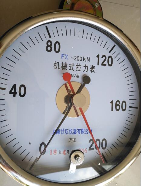 煤礦井下用50kn拉力表-高清雙針機(jī)械式拉力計